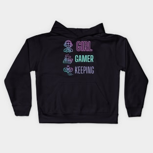 Girl Gamer Beekeeping Kids Hoodie